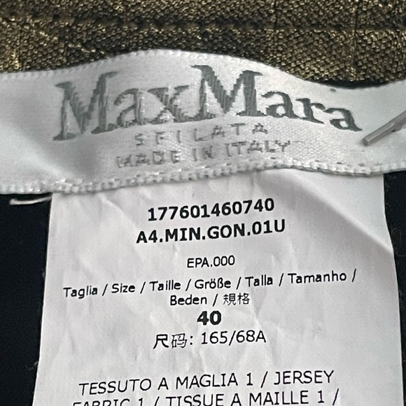 MaxMara Gold Metallic 'Erminia' Skirt - Runway - Picture 8 of 13